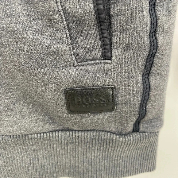 Hugo Boss Full Zip Mock Neck Sweater Grey Sz M Mens Fashion - Picture 2 of 6